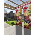 thumbnail image 3 of nqOlkjepod Outdoor Curtains for Patio Waterproof, Vintage Rooster Outdoor Privacy Panels Grommet, Sunflower Plaid Pastoral Animals Blackout Outside Curtains for Porch/Cabana 54"x84", 2 Panels, 3 of 8