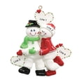 thumbnail image 4 of Ornaments by Elves Personalized Snowman Couple Ornament Holiday Keepsake Christmas Decorations 0.25lbs, 4 of 10
