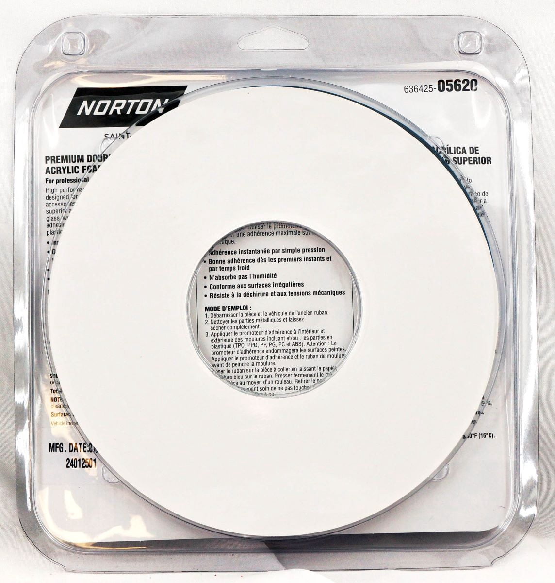 TAPE DOUBLE SIDED ACRYLIC 1/4IN X 20YDS