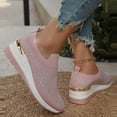 thumbnail image 3 of Tawop Women's Shoes, Pink Shoes Women Casual Sneaker Round Toe Size 6, 3 of 8