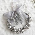 thumbnail image 5 of Jingle Bell Beaded Christmas Ornament Kit, Festive Wreath Style Tree Pendant, Simple Hand Assembly Holiday Supply for Family Focused DIY Crafting and Seasonal Home Tree Embellishment Projects,Silver, 5 of 5
