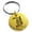 Gold, variant on Stainless Steel Letter I Initial Royal Monogram Engraved Small Medallion Circle Charm Keychain Keyring