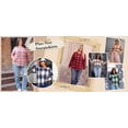 thumbnail image 7 of WellSize Plus Size Sweatshirts for Women Plaid Crewneck Long Sleeve Shirts Casual Fall Tunic Tops Lightweight Pullover Sweatshirts, 7 of 7