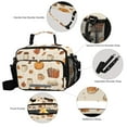 thumbnail image 3 of FORMRS Student Lunch Bag Insulated Reusable Cooler Box with Zipper Pockets, Fall Beige Pumpkin, 3 of 9