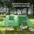 thumbnail image 4 of Outsunny 3-4 Person Camping Tent with 2 Rooms, Waterproof Family Tent, 4 of 10