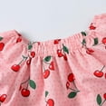 thumbnail image 4 of Summer Toddler Girl Clothes Girl Clothes Size 6 Toddler Baby Girl Summer Clothes Short Sleeves T-Shirt Tops + Shorts Cute Outfits Set Pink 18-24 Months Girls Summer Set 1-6 Years,5-6 Years, 4 of 5