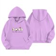thumbnail image 3 of Weebloom Kids Halloween Hoodies For Boys Girls Cute Graphic Fleece Toddler Hoodie Pullover Tops With Pocket,Size 4-14 Y, 3 of 4