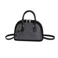 thumbnail image 2 of Bolsa hobo de PU para mujer, a la moda, para viajes, vacaciones, diario (negro) Likrtyny Para Estrenar, 2 of 9