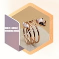 thumbnail image 4 of Qarigey Anillo de apertura para mujer, anillos de animales de cobre, joyería chapada en mano ajustable para novia para citas, joyas de regalo para Ropa, zapatos y accesorios Miscelánea Qarigey AP014533-01, 4 of 6