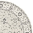 thumbnail image 5 of SAFAVIEH Restoration Vintage Eliot Floral Bordered Area Rug, Ivory/Silver, 6' x 6' Round, 5 of 7