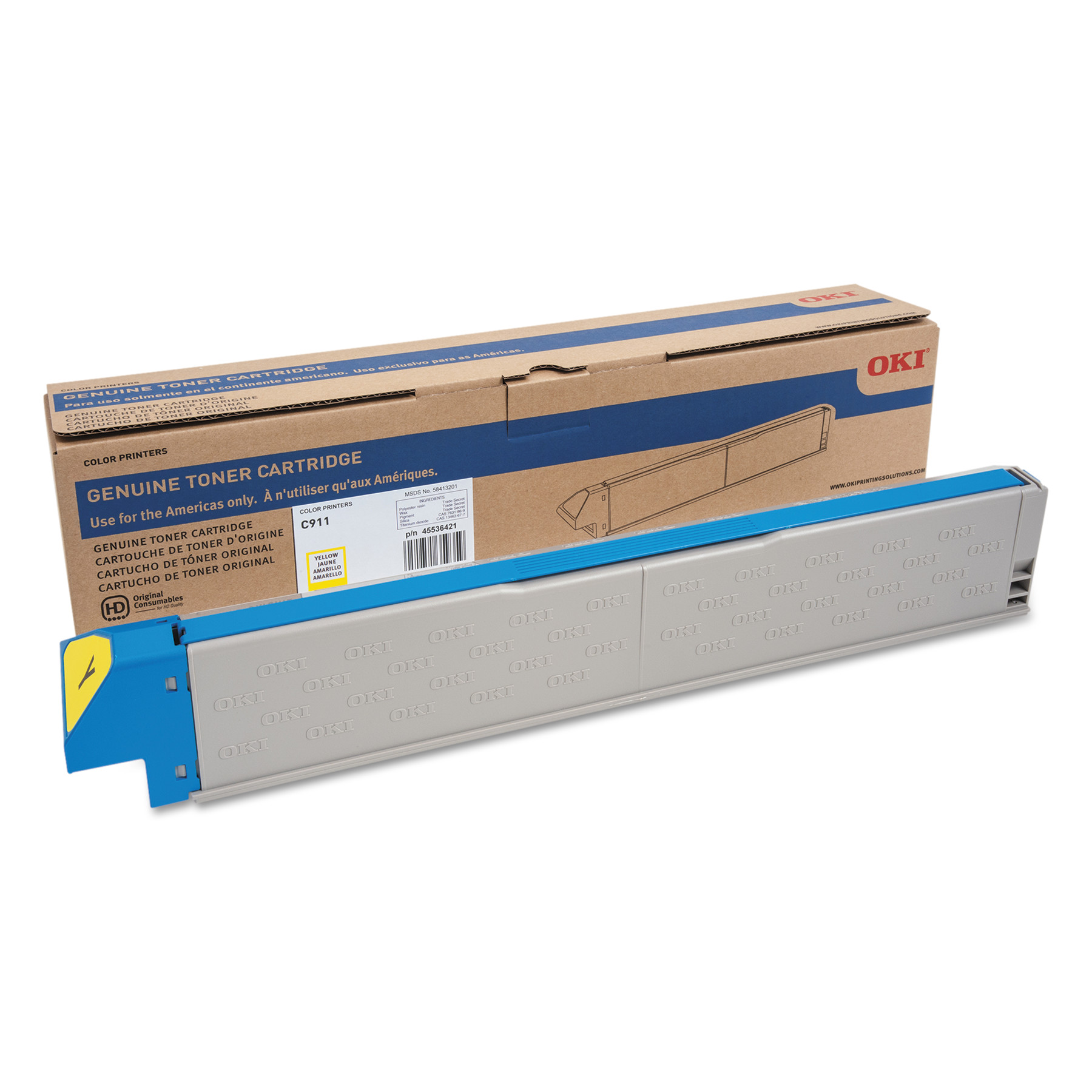 Okidata 45536421 Toner Cartridge Yellow