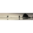 thumbnail image 2 of Horsfall, Gary 32x10 White Modern Wood Framed Museum Art Print Titled - Haystack Rock, 2 of 4