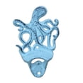 thumbnail image 5 of Hampton Nautical Seaworn Blue Wall Mounted Octopus Bottle Opener 6"-Vintage Cast Iron Sea Life Decor, 5 of 7
