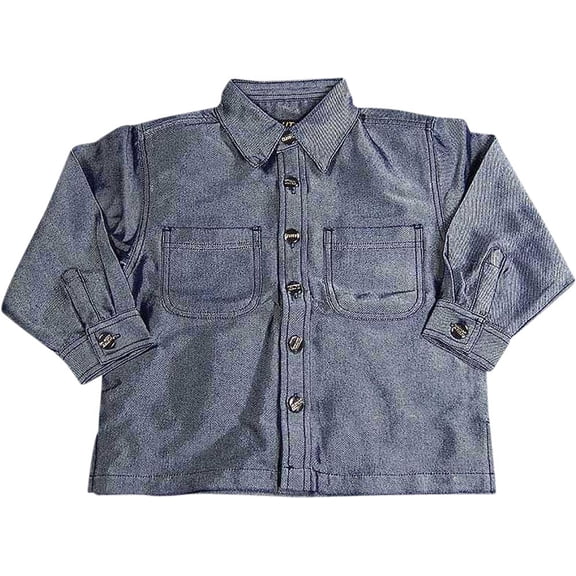 Outech - Little Boys Long Sleeved Twill Shirt Jacket 6735-7 (BLUE)