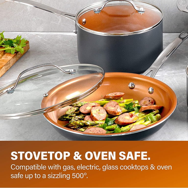 Gotham Steel 12-Piece Nonstick Cookware Set, Copper photo 7