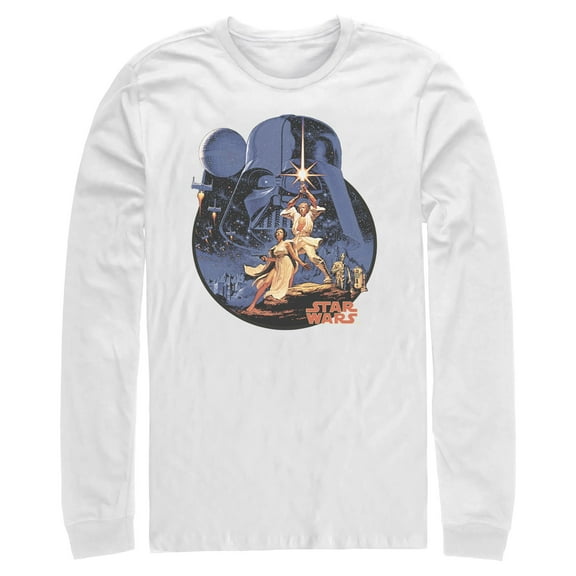 Mens Star Wars Stellar Scene Long Sleeve Shirt