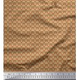 thumbnail image 1 of Soimoi Polyester Crepe Fabric Leaves Small Print Fabric by The Yard 52 Inch Wide, 1 of 3