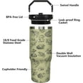 thumbnail image 2 of 30oz Frog Tumbler with Handle and Straw, Stainless Steel Insulated Frog Cup with Top Handle and Lid, Frog Coofee Mug Gifts for Women Men, 2 of 6