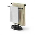 Toilet Perforationfree Towel Rack Countertop Stainless Steel Double Bar Desktop Small Kitchen