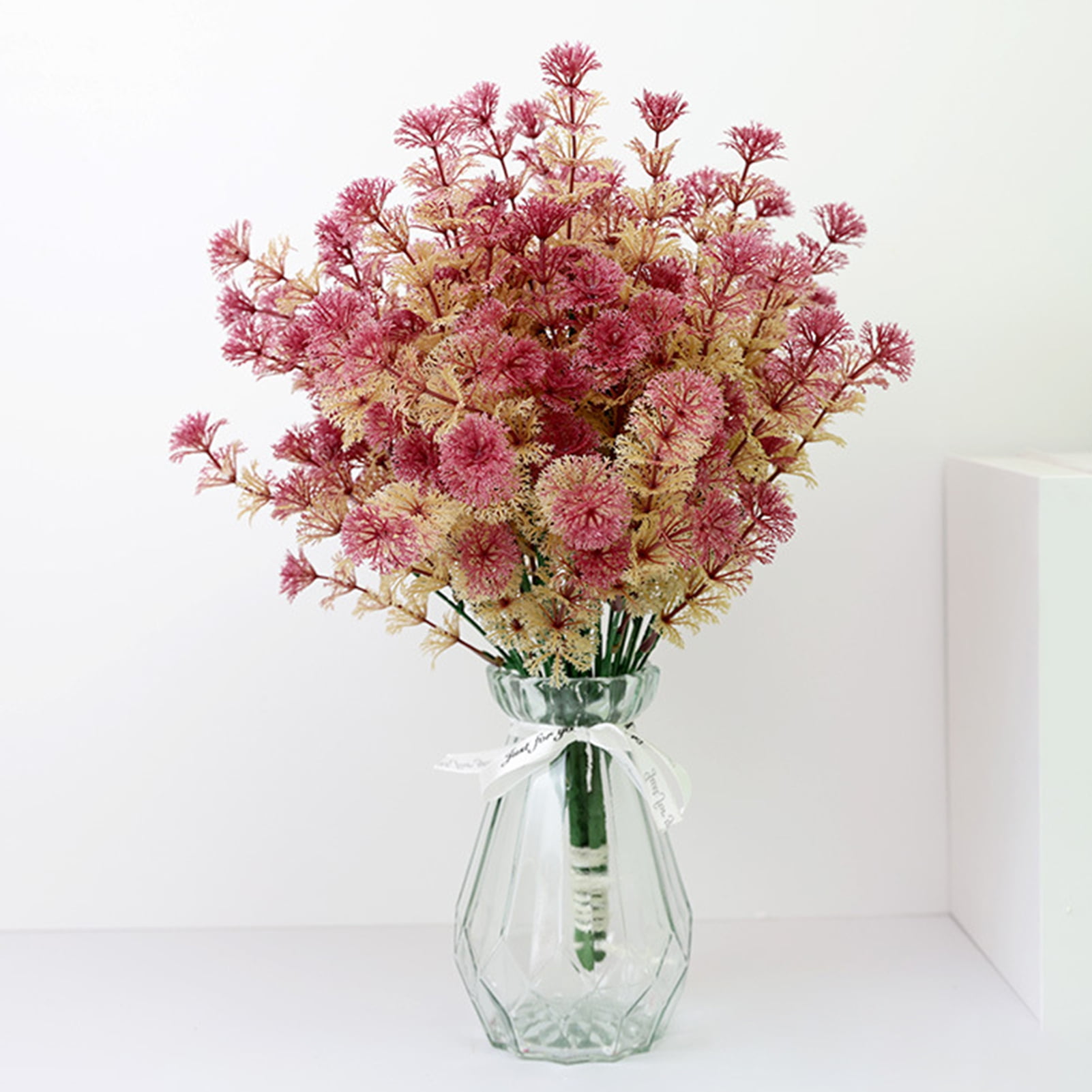 Washranp Artificial Plants,No Watering UV Resistant Plastic 7Fork