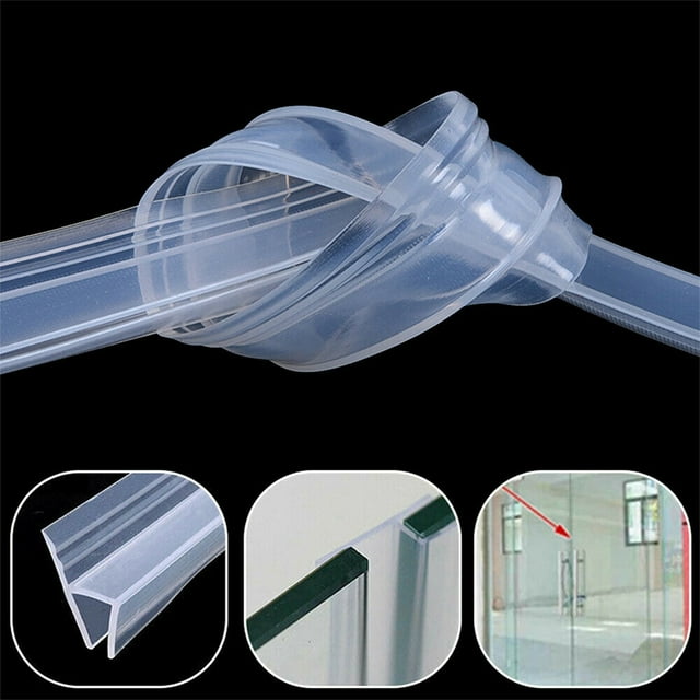 6.56Ft Various Sizes Seal Strip Screen Door Bathroom Shower Water Silicone H Shape