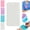 White#002, variant on Erasable Badge Sticky Notes, Reusable Silicone Vertical Badge Buddy, Ballpoint Pen Write&Alcohol Wipeable Notepad, Lightweight Badge Notepad for Nurses Doctor(Purple)