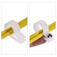 thumbnail image 5 of 19mm Nylon R Type Cable Clip Wire Clamp with Screws White 50 Pieces, 5 of 5
