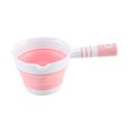 thumbnail image 3 of Cucharón de agua plegable para baño, ahorra espacio, cucharón plegable, cuchara de agua para mascotas Rosa, 3 of 9