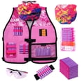 thumbnail image 2 of Kit de chaleco táctico Hely Cancy para niñas compatible con Nerf Guns N-Strike Elite Series con dardos, 2 of 2