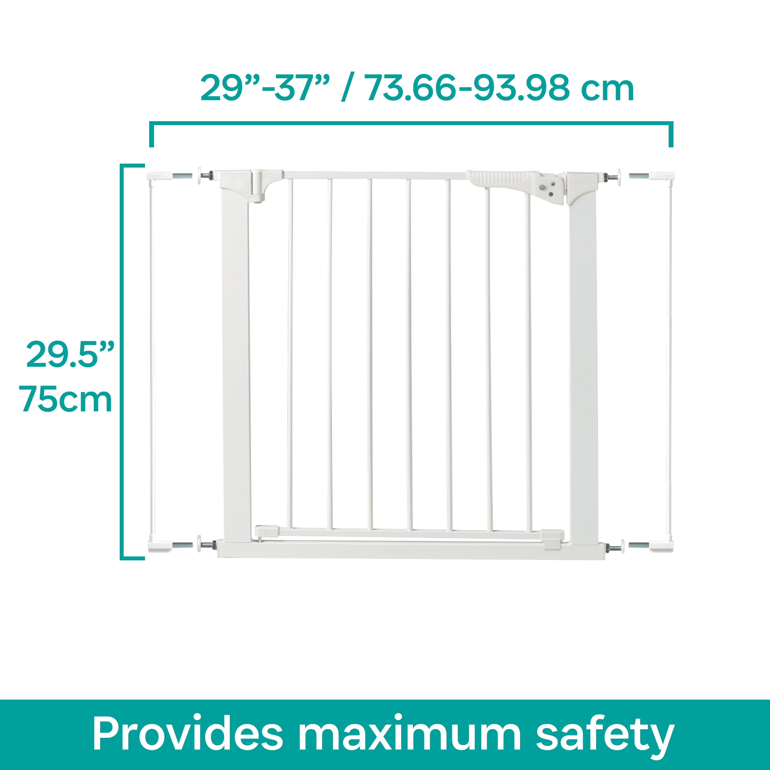 KidCo Gateway Pressure Plus for Child Safety, White