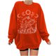 thumbnail image 2 of Puntoco Mujeres Casual Manga Completa Cuello Redondo tops Camisas Sueltas Blusa Estampado de Sol y Luna Sudadera Gráfica Puntoco Puntoco-5375, 2 of 5