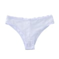thumbnail image 4 of Blmnix Cheeky Womens Panties Sexy Panties Thong Underwear Boxers White Lace Panties Cotton Womens Underwear,L, 4 of 5