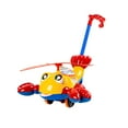 thumbnail image 3 of Carrito de actividades de aprendizaje preescolar, carrito de bebé para caminar, avión, langosta, juguetes de aprendizaje, para niños, niñas y niños , amarillo, 3 of 8