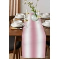 thumbnail image 4 of ERUNPONLY Pink White Ombre Table Runner - 48 Inch Long Romantic Minimalist Modern Art Cotton and Linen Blended Dress Scarves Farmhouse Table Runner for Kitchen Dining, Coffee Table, 13"x48", 4 of 8