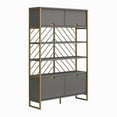 thumbnail image 4 of CosmoLiving by Cosmopolitan Brielle Shoe Storage Bookcase & Room Divider, Graphite Gray, 4 of 15