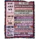 thumbnail image 1 of LHSHID Bonus Daughter Gifts Bonus Daughter Blanket Step Daughter Birthday Gifts from Stepmom Stepdad Mothers Day for Stepdaughter Throw Blankets 50"x60", 1 of 6