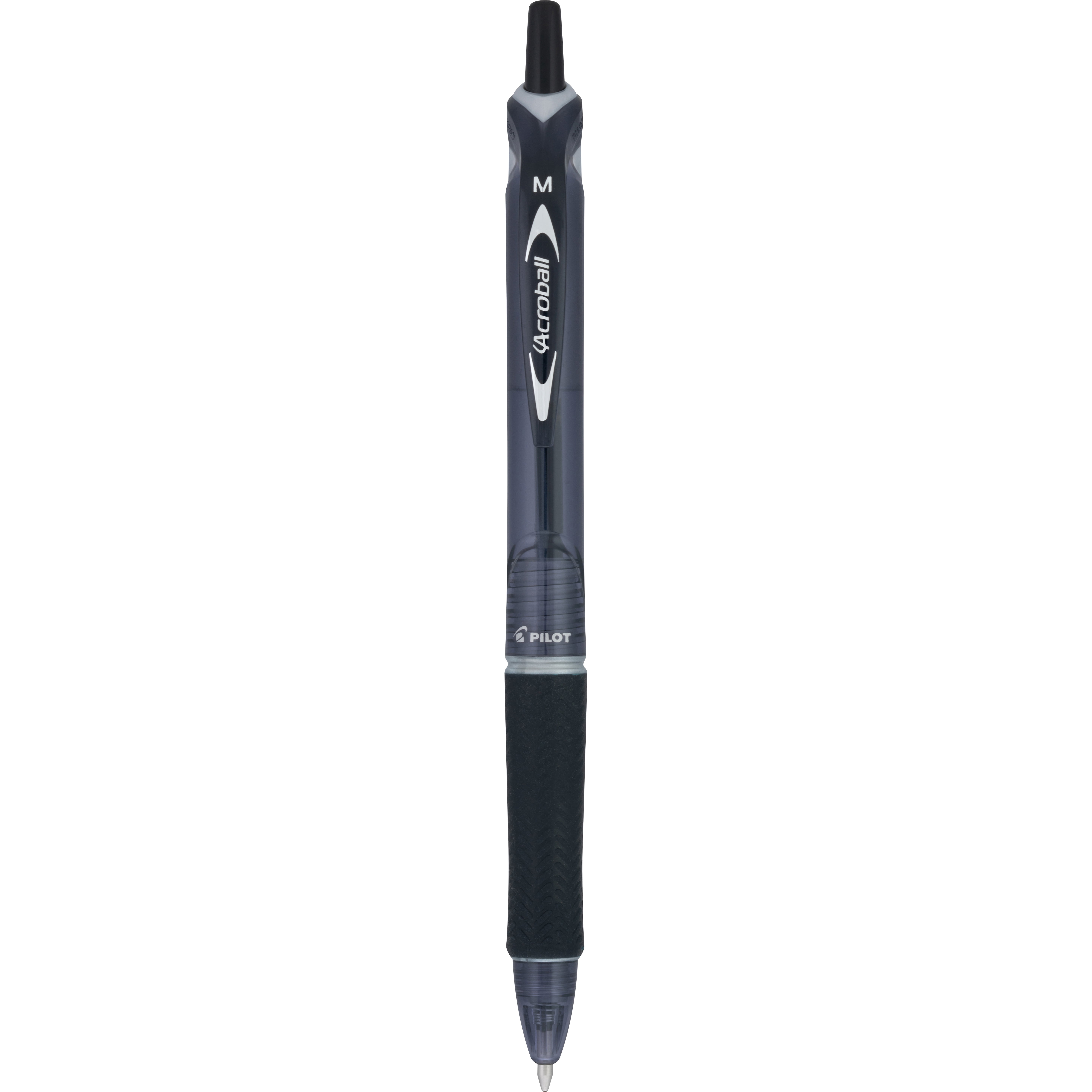 Pilot Acroball Advanced Ink Retractable Pen, Medium Point (1.0mm), Black Ink, 5 Count