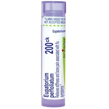 Boiron Eupatorium Perfoliatum 200CK, Homeopathic Medicine for Stiffness And Bone Pain Associated With Flu Symptoms, 80 Pellets