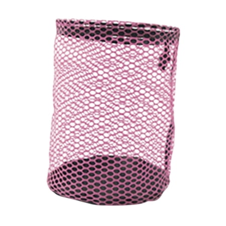 Luwecf Nylon Mesh Golf Ball Pouch Holder for Washing Toys Accessory Multifunctional Pink Small