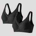 thumbnail image 2 of Push Up Bra For Women with Lift and Side Support, Solid Color T-Shirt Bra, 2-Pack Lingerie for Everyday Wear, 2 of 6