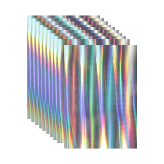 Uxcell 10 Sheets Metallic Foil Paper, A4 Thick 250gsm Cardstock Foil 8.3" x 11.7" Shiny Mirror Glitter Paper Sheets for Crafts Scrapbooks Cards Party Decorations, Beam