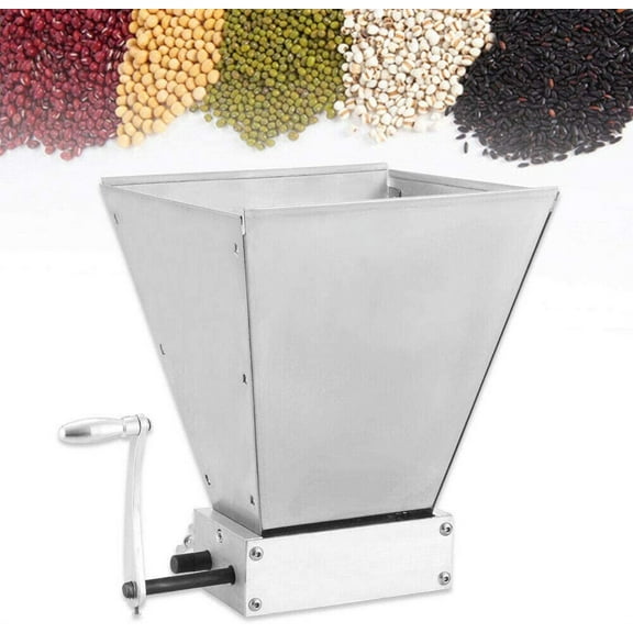 4L Manual Crank Grinder,2 Roller Barley Malt Grain Mill,4L Grain Mill Crusher,Heavy Duty Homebrew Grain Crusher,Grain Food Mill Machine Tool for Home Use