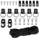 thumbnail image 3 of Kit De Montaje De Cubierta De Kayak Juego De Montaje De Cuerda Elástica De 8 Pies Con Cordón De Nylon Elástico Tornillo De Acero Inoxidable Anillos En C Ganchos En J Traje De Almacenamiento seitruly VI009403-02, 3 of 7