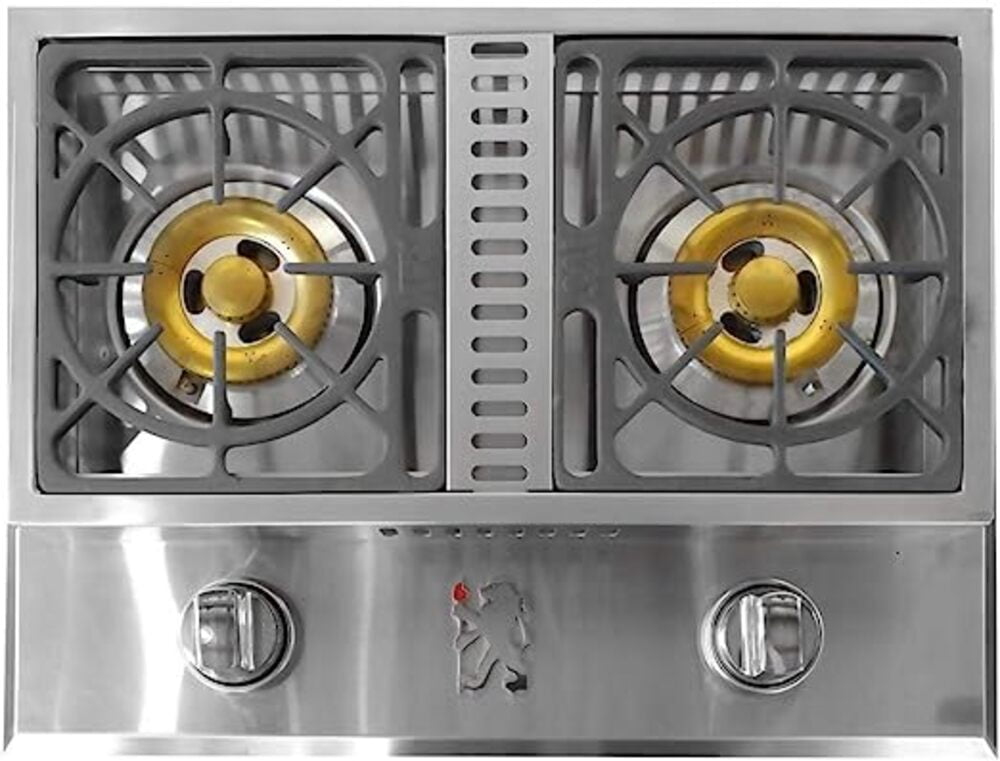 （新品） Lion Premium Grills L1634 Natural Gas Double Side Burner, 26-3/4 by 20-1/2-Inch Lion Premium Grills Lion Stainless Steel Drop In Gas Double Side