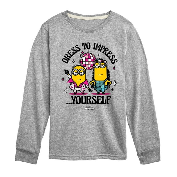 Despicable Me Minions - Dress To Impress Yourself - Toddler & Youth Long Sleeve Graphic T-Shirt