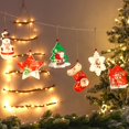 thumbnail image 2 of MIRACLE Christmas Light Decor Hanging LED Santa Tree Decor Festival Themed Night Light For Party Home LED Warm White Light, 2 of 11