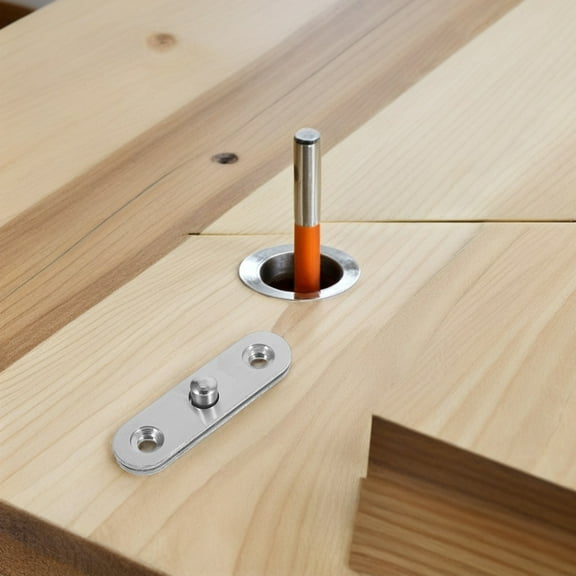 MLINS 6pcs 360 Degree Rotatable Door Pivot Hinges Heavy Duty Stainless Steel Concealed Hinge, Foldable Rotatable Window Cabinet Hardware