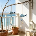 thumbnail image 4 of Werulen Handmade Wooden Fish Wall Hanging Decor, Nautical Coastal Beach Wall Ornament, Sea Marine Home Bathroom Decor, Rustic Fish Wall Art, Beach House Wall Accent, 4 of 6