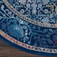 thumbnail image 3 of Nourison Global Vintage Distressed Blue/Multicolor 4' x ROUND Area Rug, (4' Round), 3 of 8