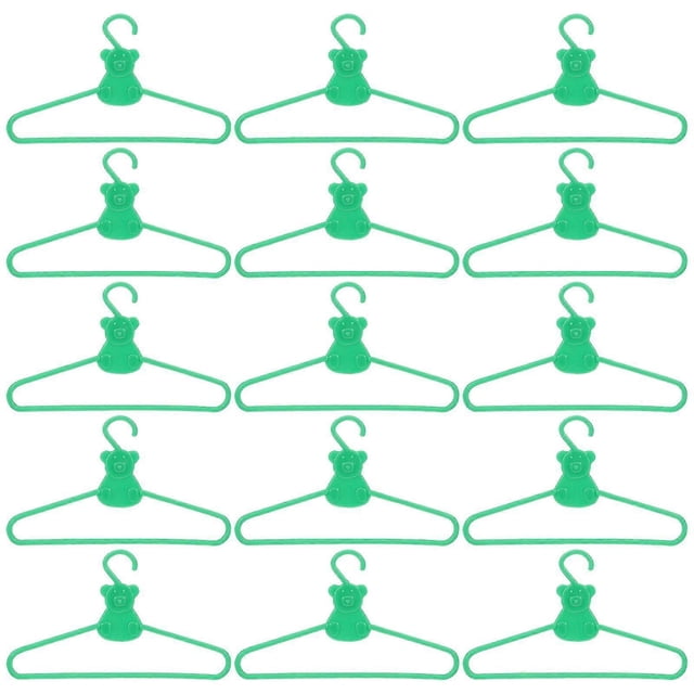 20 perchas para ropa de muñecas, perchas en miniatura para casa de muñecas, suministros para casa de muñecas